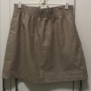 Gold J. Crew skirt
